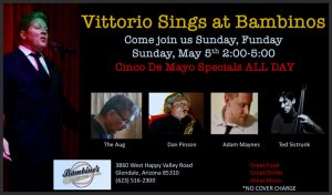 Join us Sunday, May 5th for Cinco De Mayo!